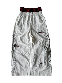 "signature" sweats white