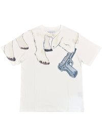 White Beast Graphic Tee – 100% Cotton